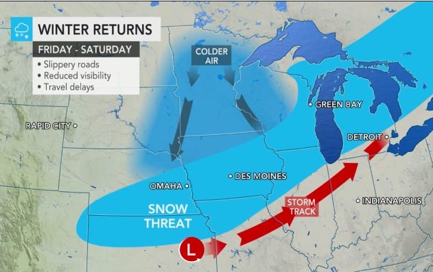 Cross-country storm to deliver another wintry blow to central US - Vimarsana News