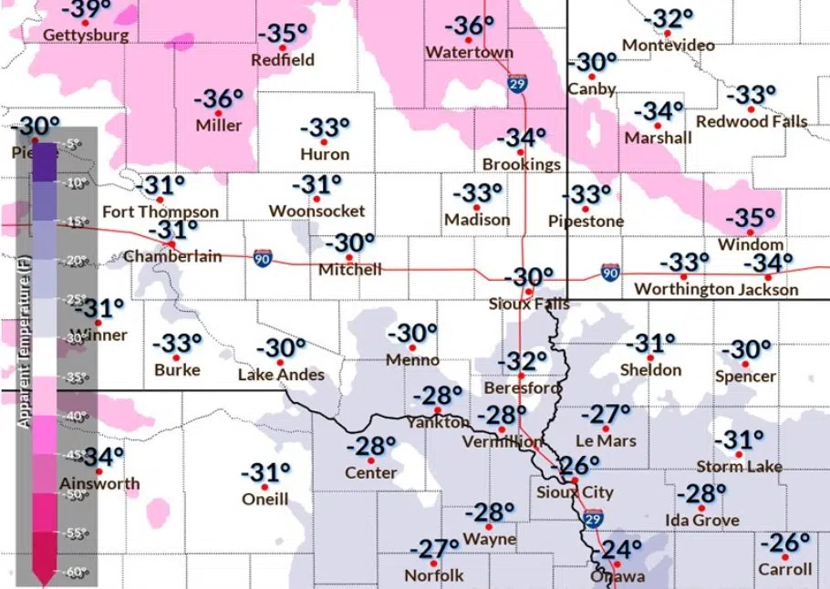 Frigid Wind Chills In Sioux Falls This Week | 103.7 The KRRO