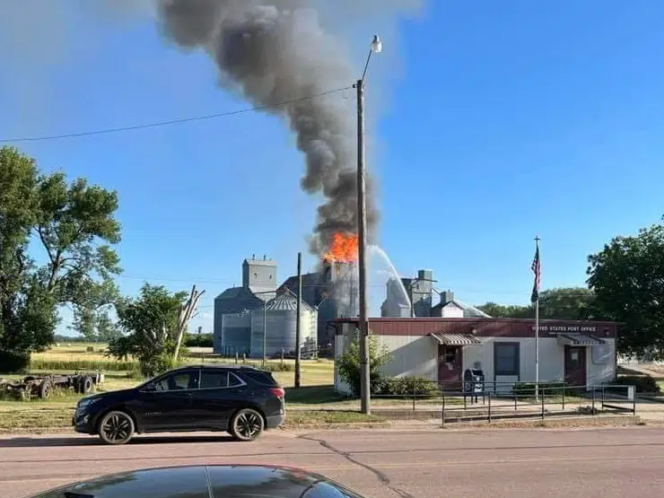 UPDATE: Multiple departments battling blaze in Trent, South Dakota