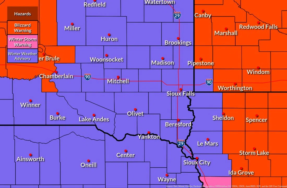 Winter Weather Advisories, Wind Chill Warnings, Blizzard Warnings All ...