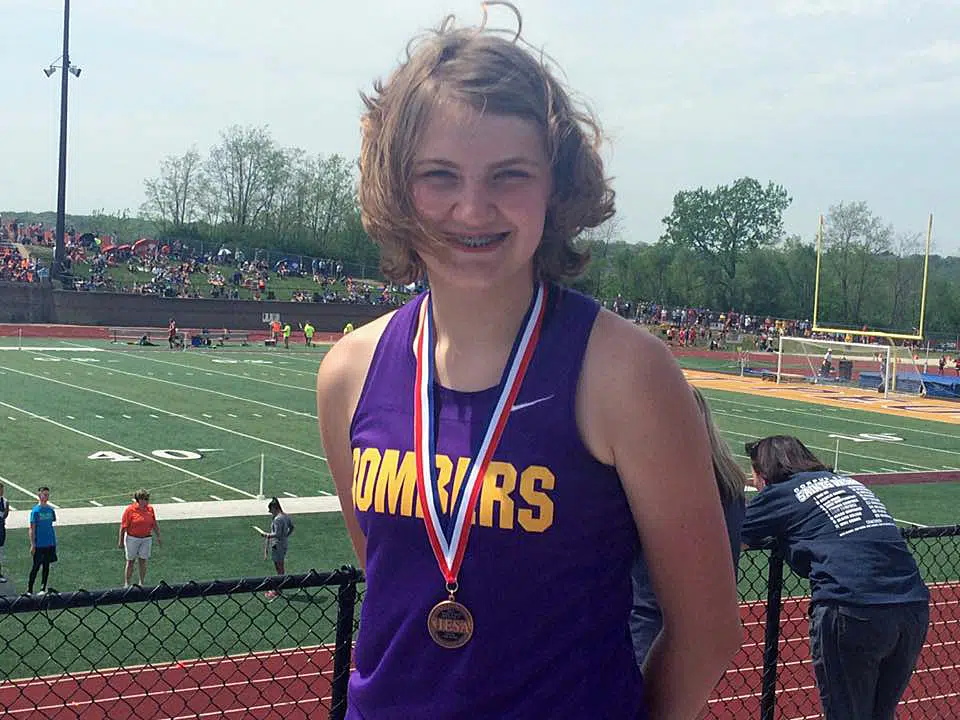 BSE’s Stine Finishes 3rd in Discus at IESA State Track Meet Vandalia