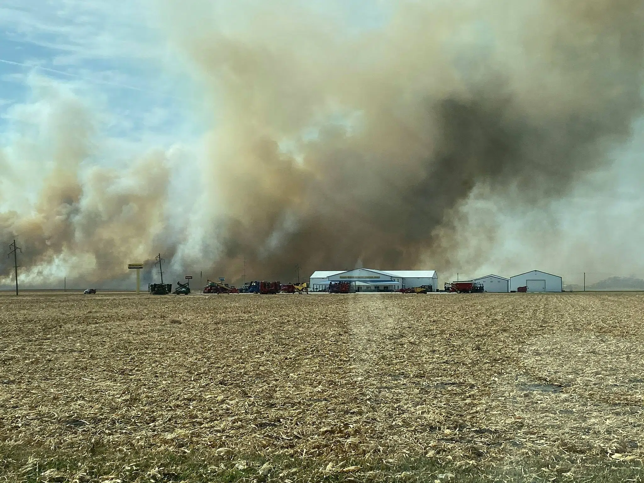 Vandalia Fire battled major field fire on Saturday afternoon Vandalia