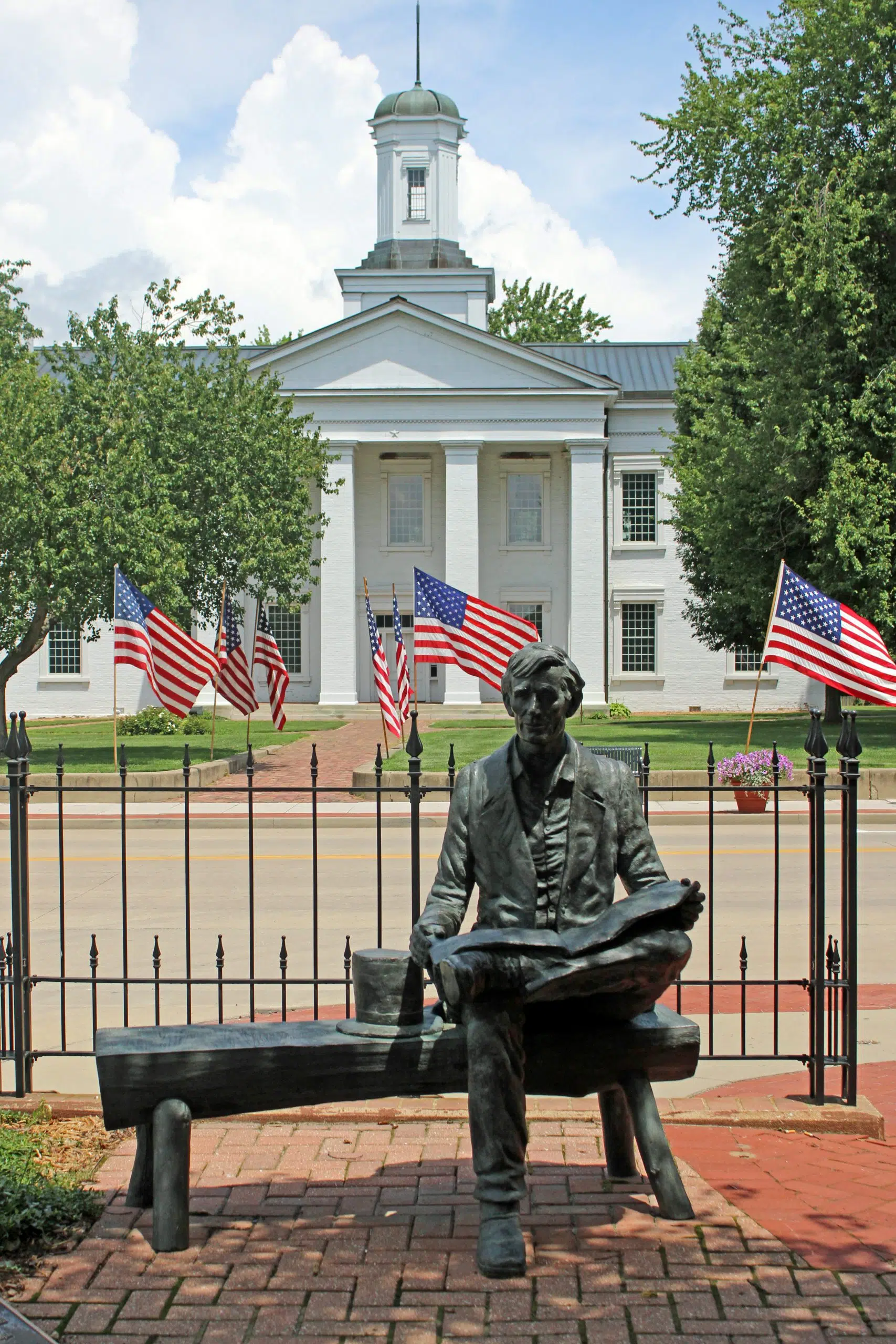 Avenue of Flags on Display in a few locations in Vandalia Vandalia Radio