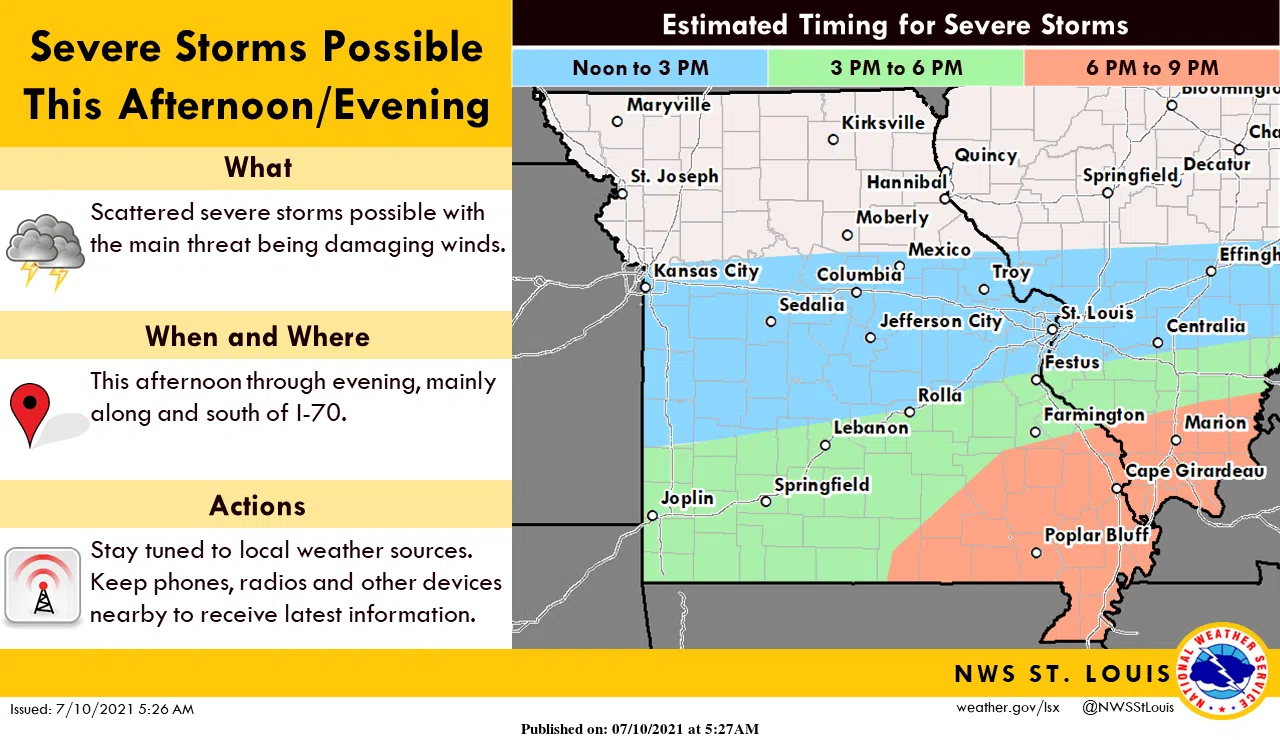 More Severe Storms Possible This Afternoon Vandalia Radio