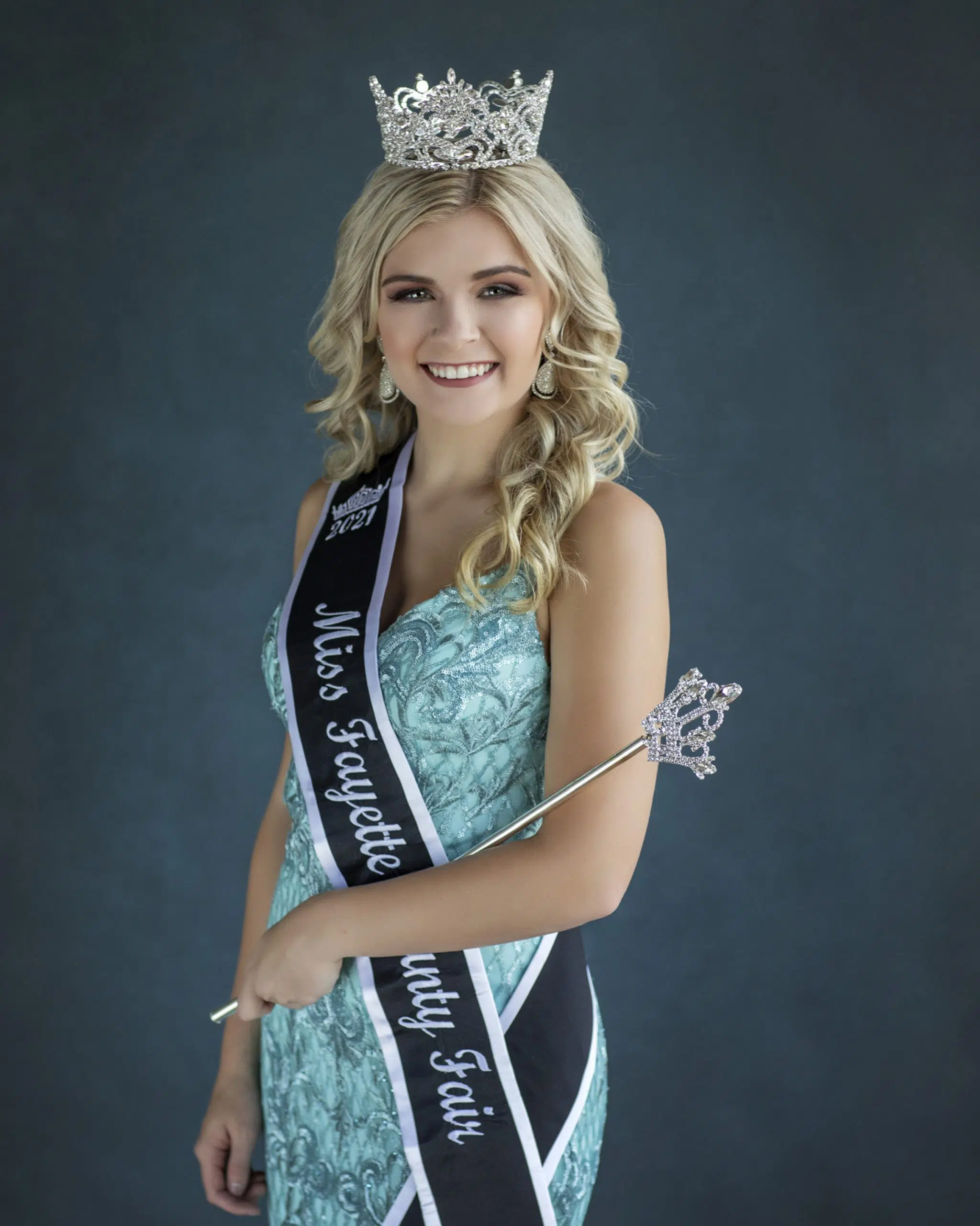 Worker competing at Miss Illinois County Fair Queen Pageant Vandalia