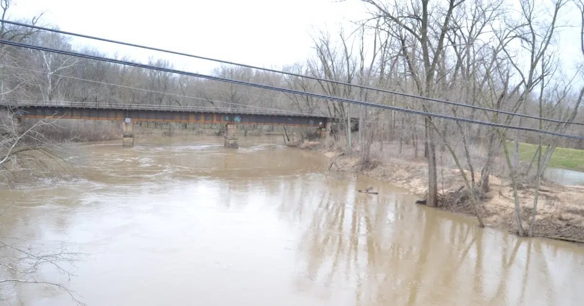 Updated Flood Warning information for the Kaskaskia River in Vandalia