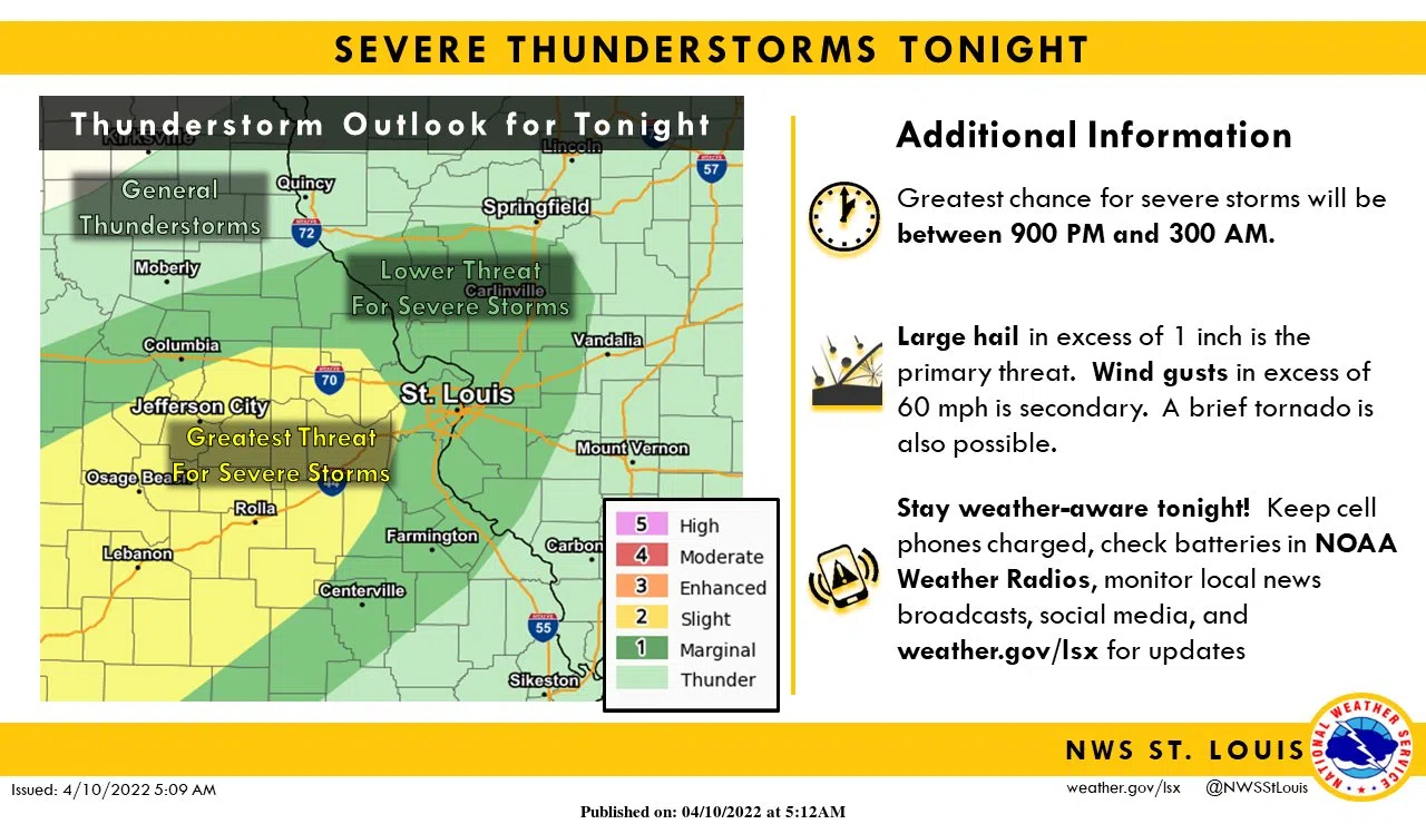 Severe Storms Are Possible Tonight, Threat Of Severe Storms Will Stay ...