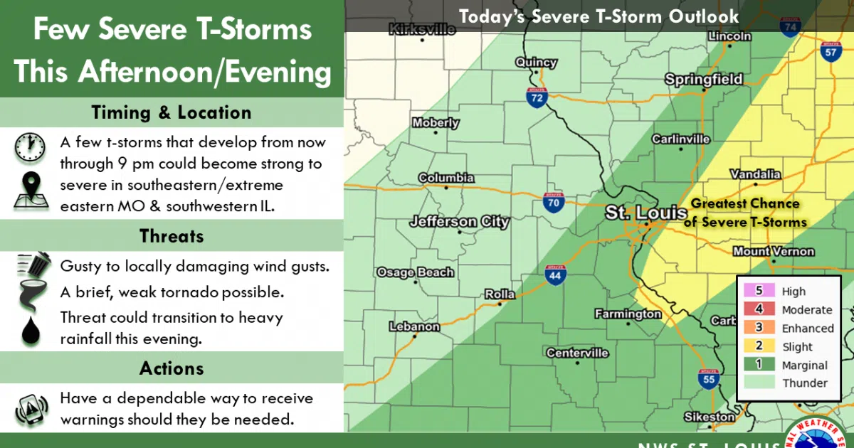 A Few Severe T Storms Are Possible This Afternoon Evening Vandalia Radio