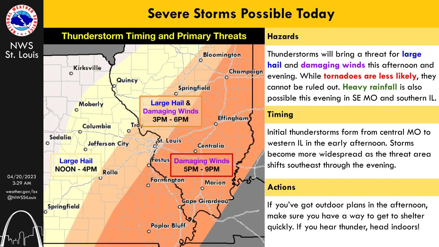 Showers And Storms This Afternoon Severe Storms Are Possible Vandalia