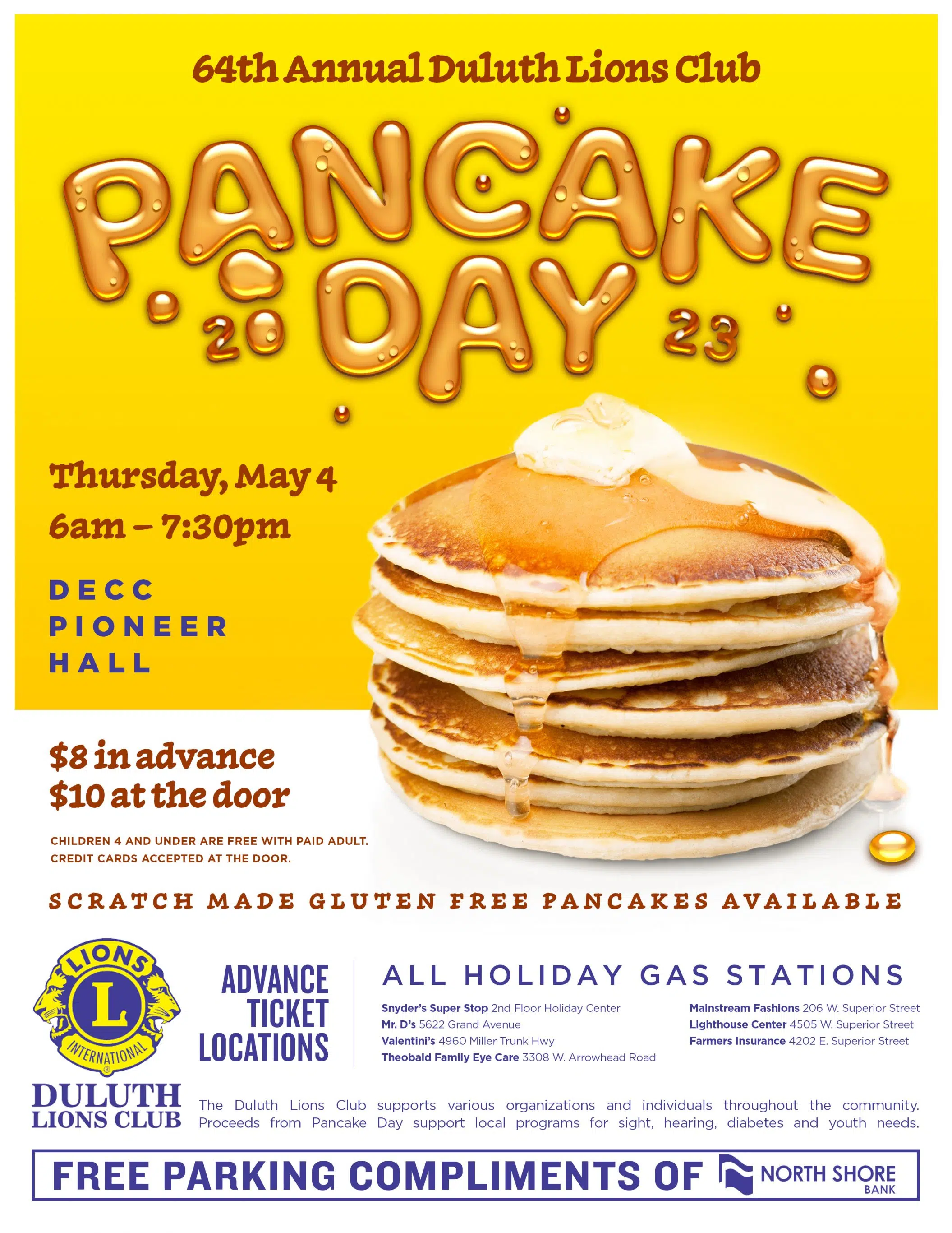 Lions Club Pancake Day At The DECC 99.9 Radio USA