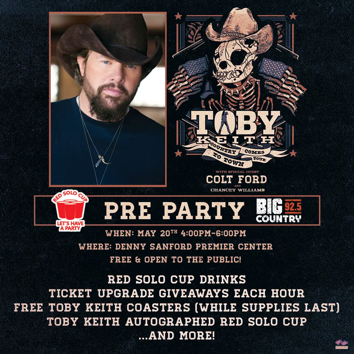 Toby Keith - Pre Party | KTWB Big Country 92.5