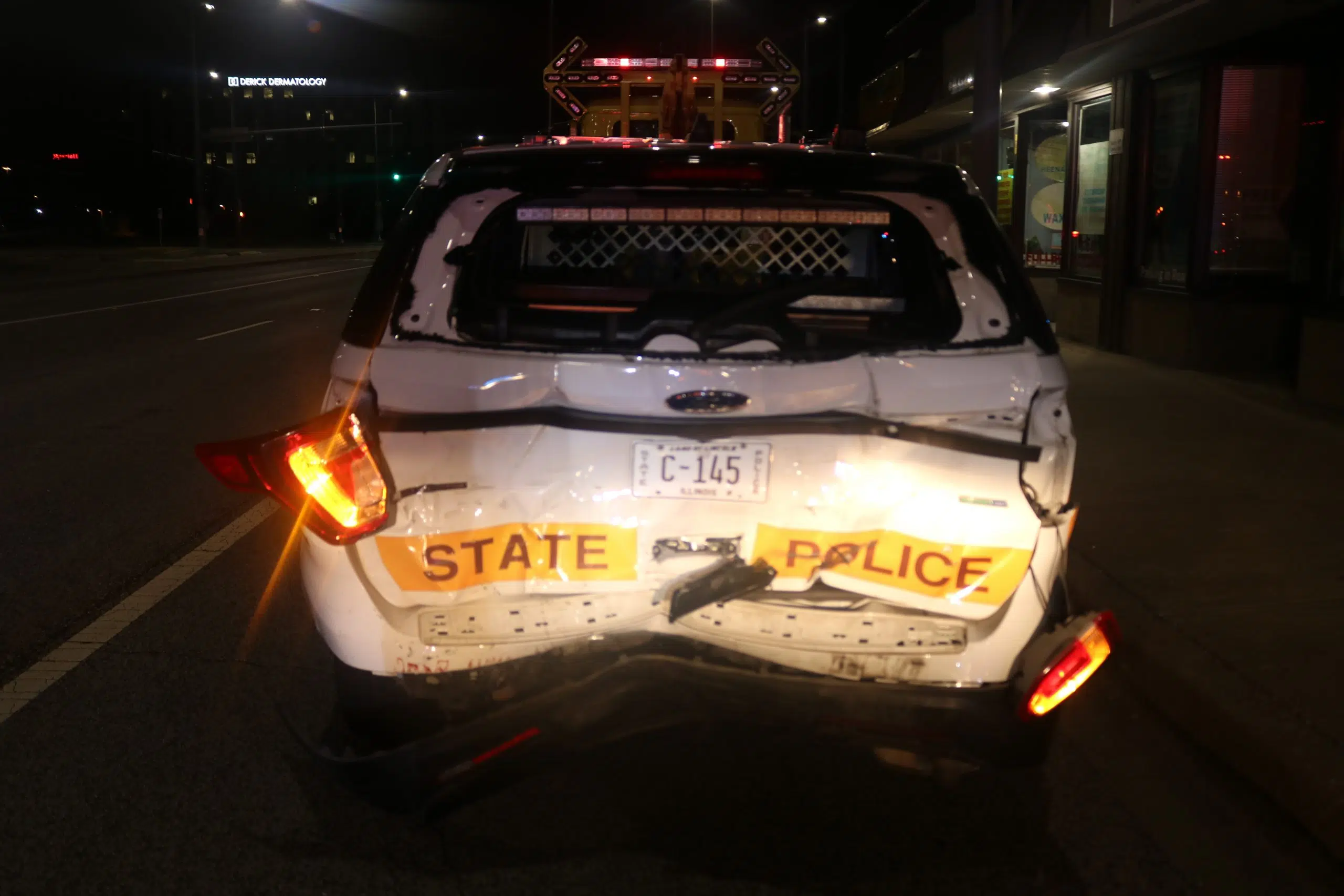 ISP Squad Car Struck By DUI Driver In Scott’s Law Related Crash ...