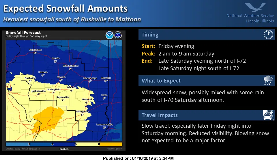 Latest On Snow Accumulations Forecasted By National Weather Service In ...