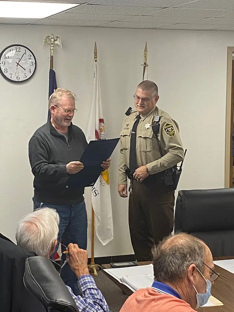Deputy David Kinkelaar Recognized For 25 Years Of Service Effingham Radio