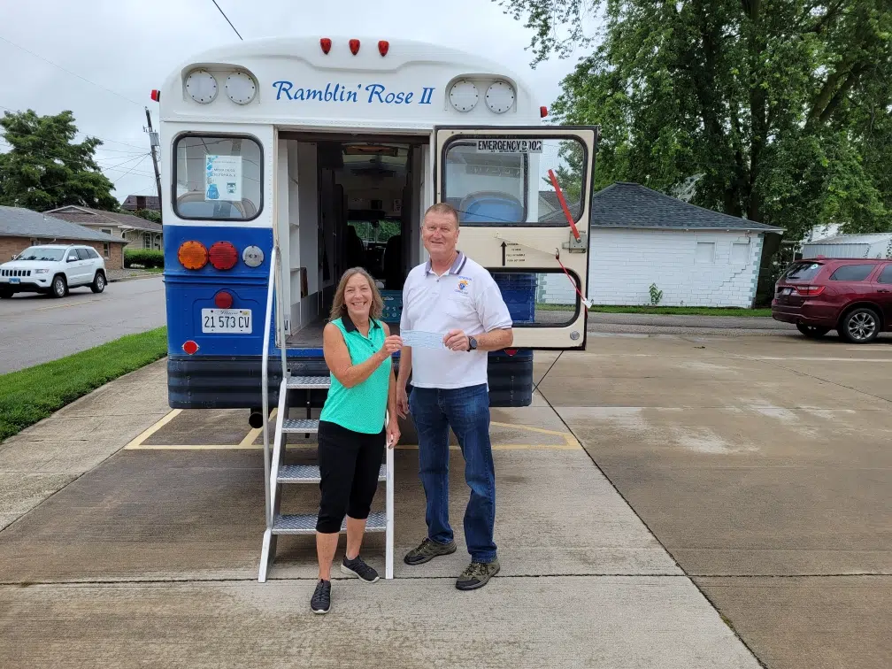 Effingham Knights Of Columbus Donation To “Pack The Bus” Effingham Radio
