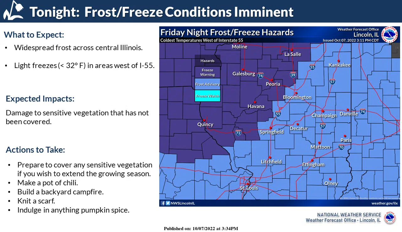 Frost and Freeze Conditions Tonight Effingham Radio