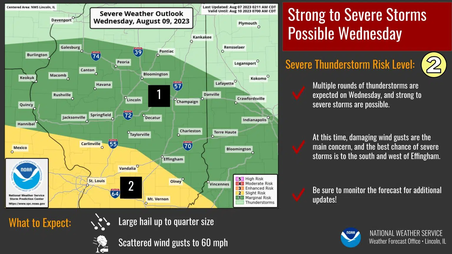 More Severe Weather Possible Wednesday | Effingham Radio