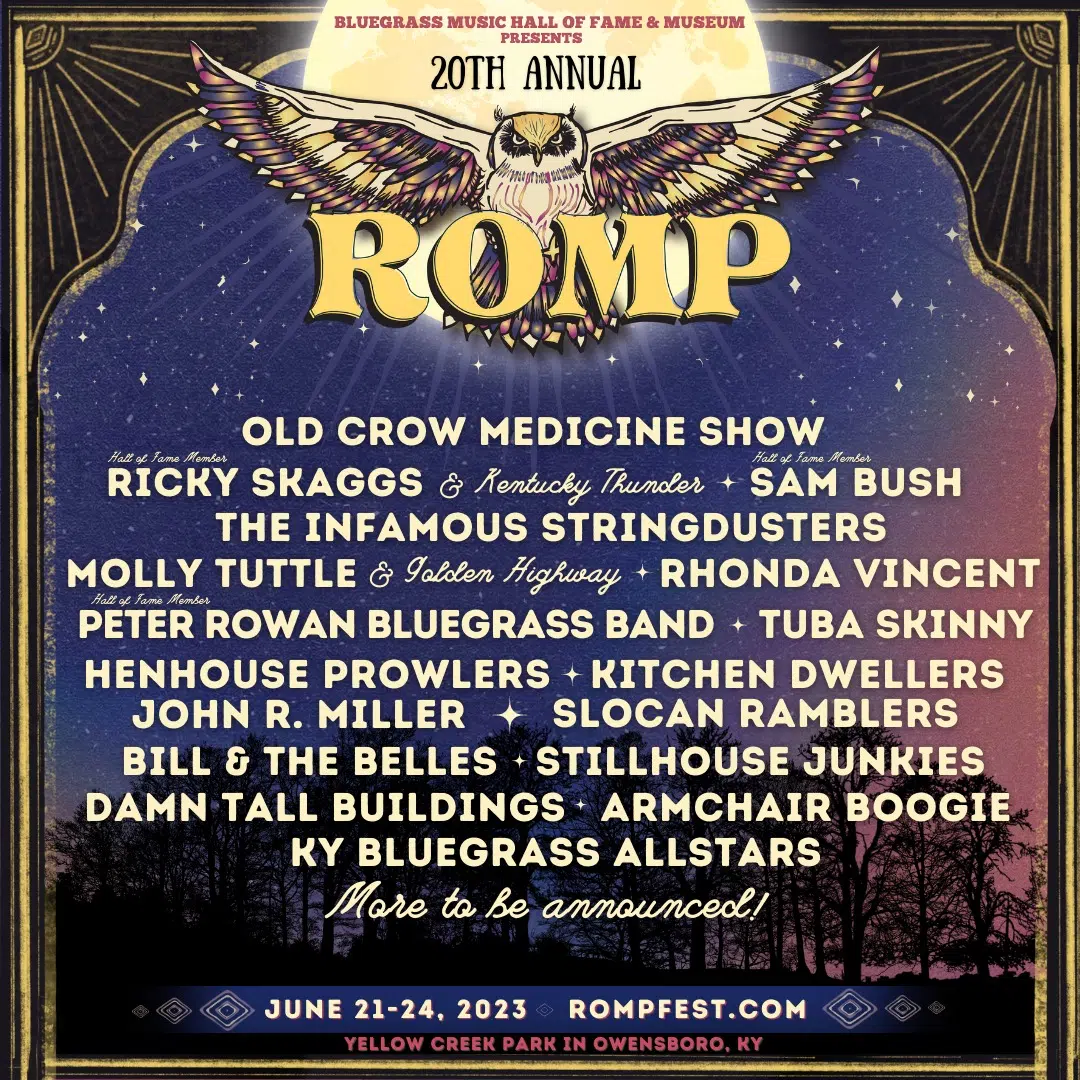 ROMP Lineup Announced For 2023 Owensboro Radio   Romp 2023 