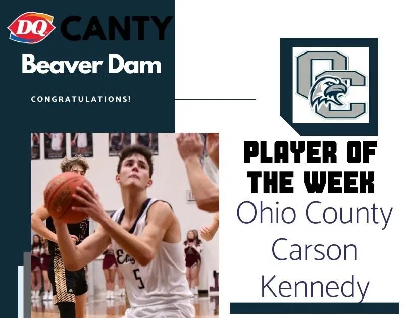 Carson Kennedy named ESPN Owensboro Ohio County Eagle of the week BTYB