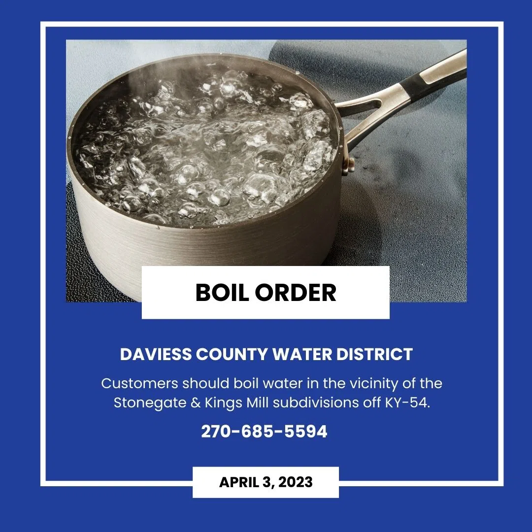 Boil Advisory Lifted for Daviess County Owensboro Radio