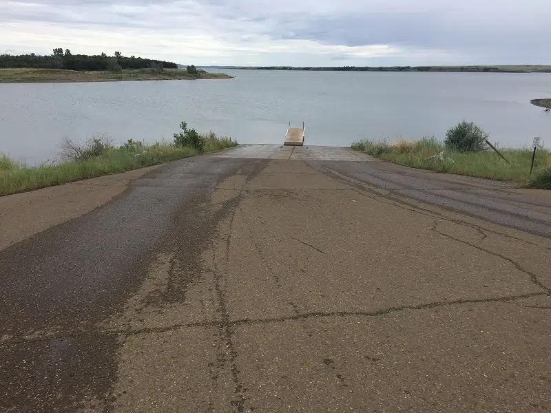 Walth Bay boat ramp on Lake Oahe