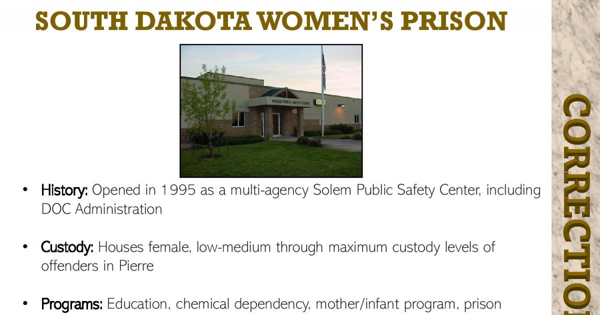 Corrections Secretary tells legislative task force the State Women's Prison facilities in Pierre are grossly understaffed and over crowded - Vimarsana News
