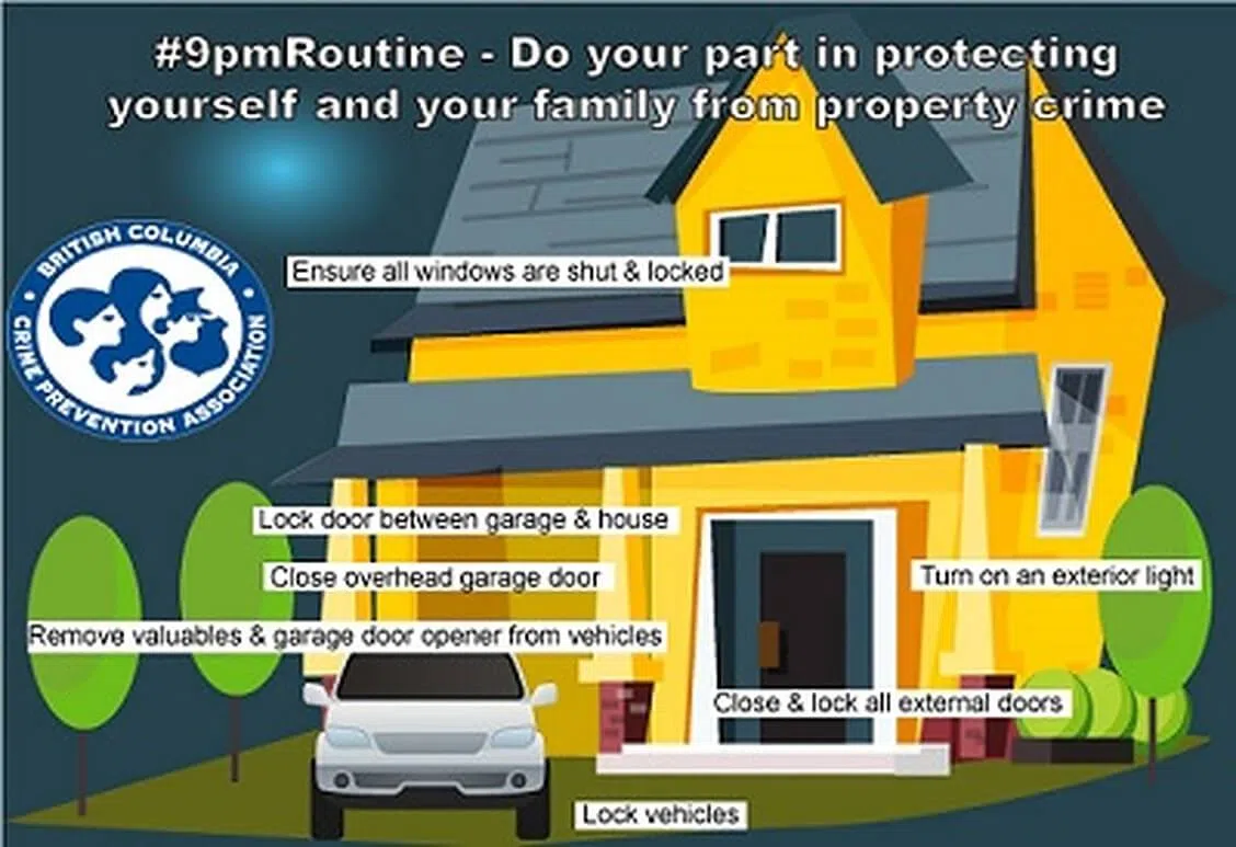 Rcmp Asks Residents To Join The 9pmroutine Campaign To Prevent Vehicle Theft Energeticcity Ca Local News From Northeast B C