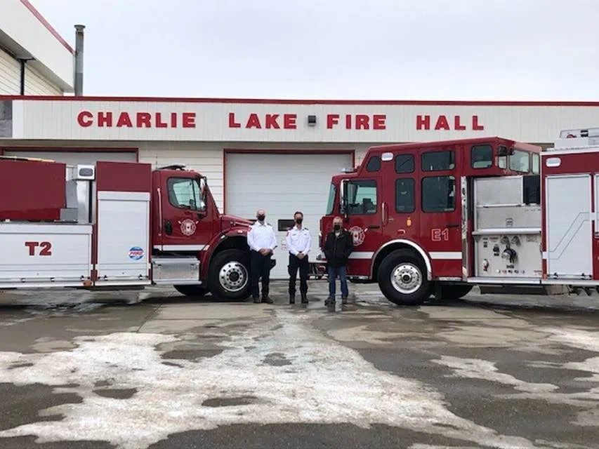 Charlie Lake Fire Department receives two new fire fighting vehicles to
