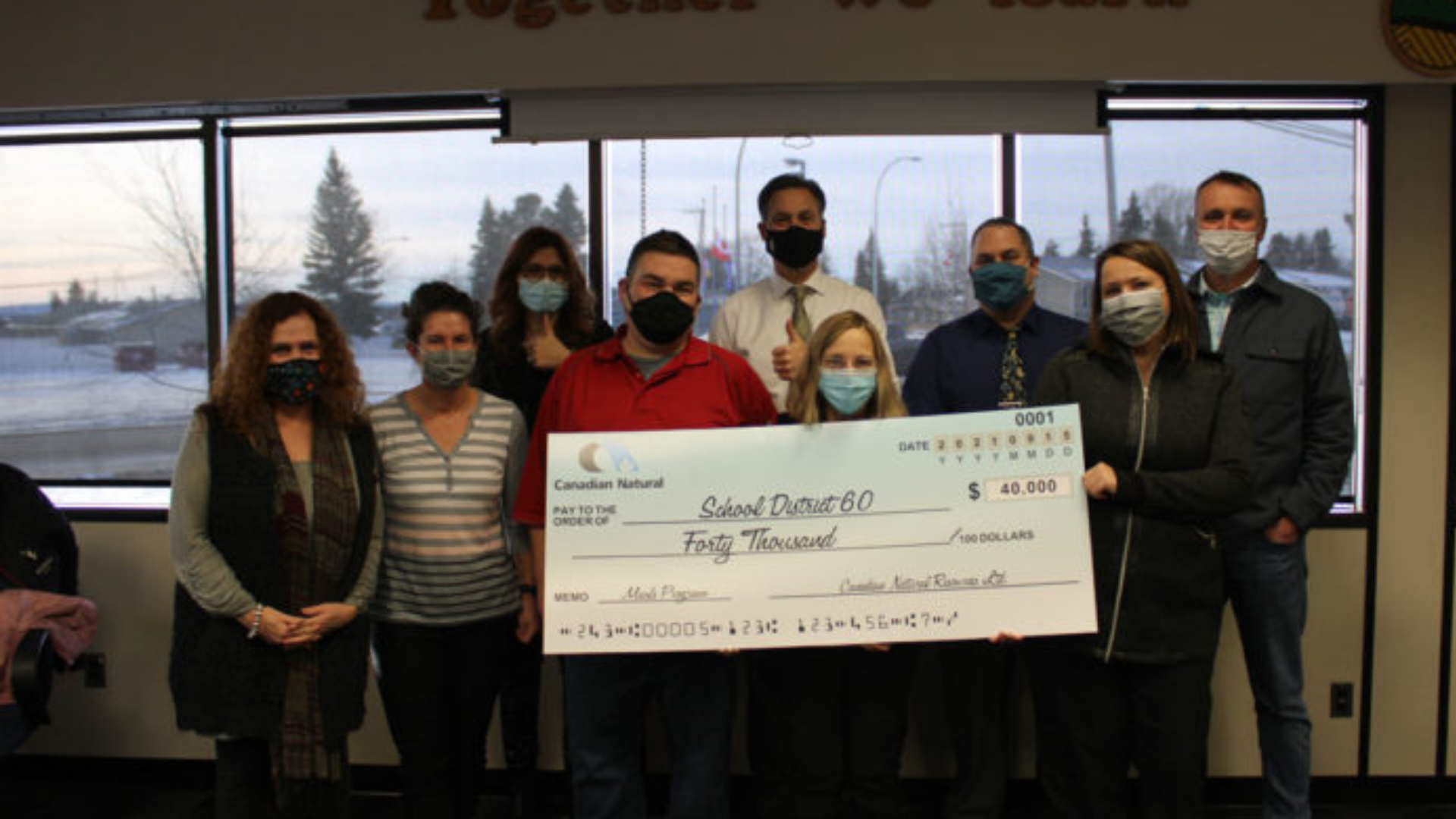 CNRL donates $40K to SD 60 meals program - Vimarsana News