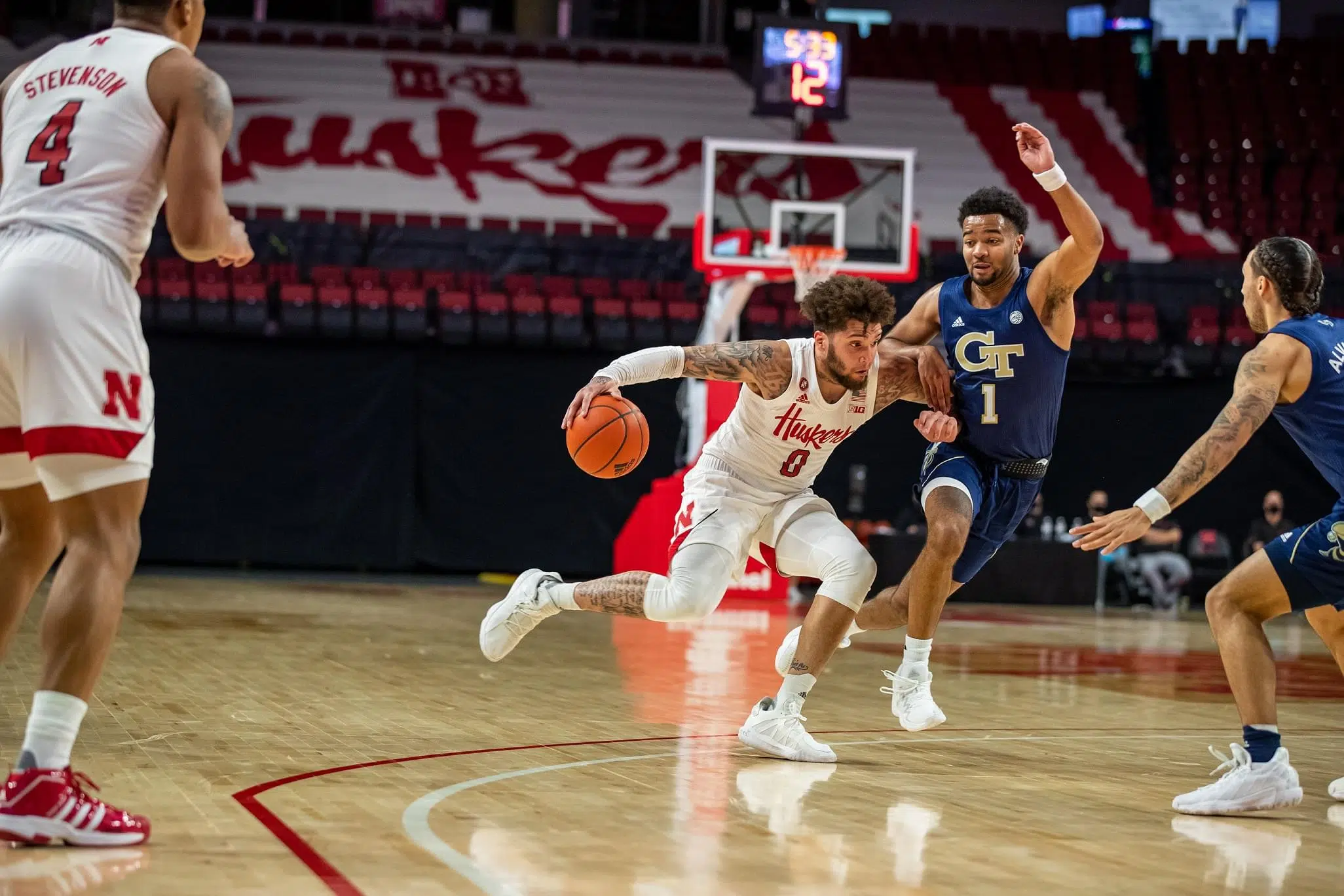 Huskers “Splinter”, Lose to Tech in Big Ten/ACC Challenge
