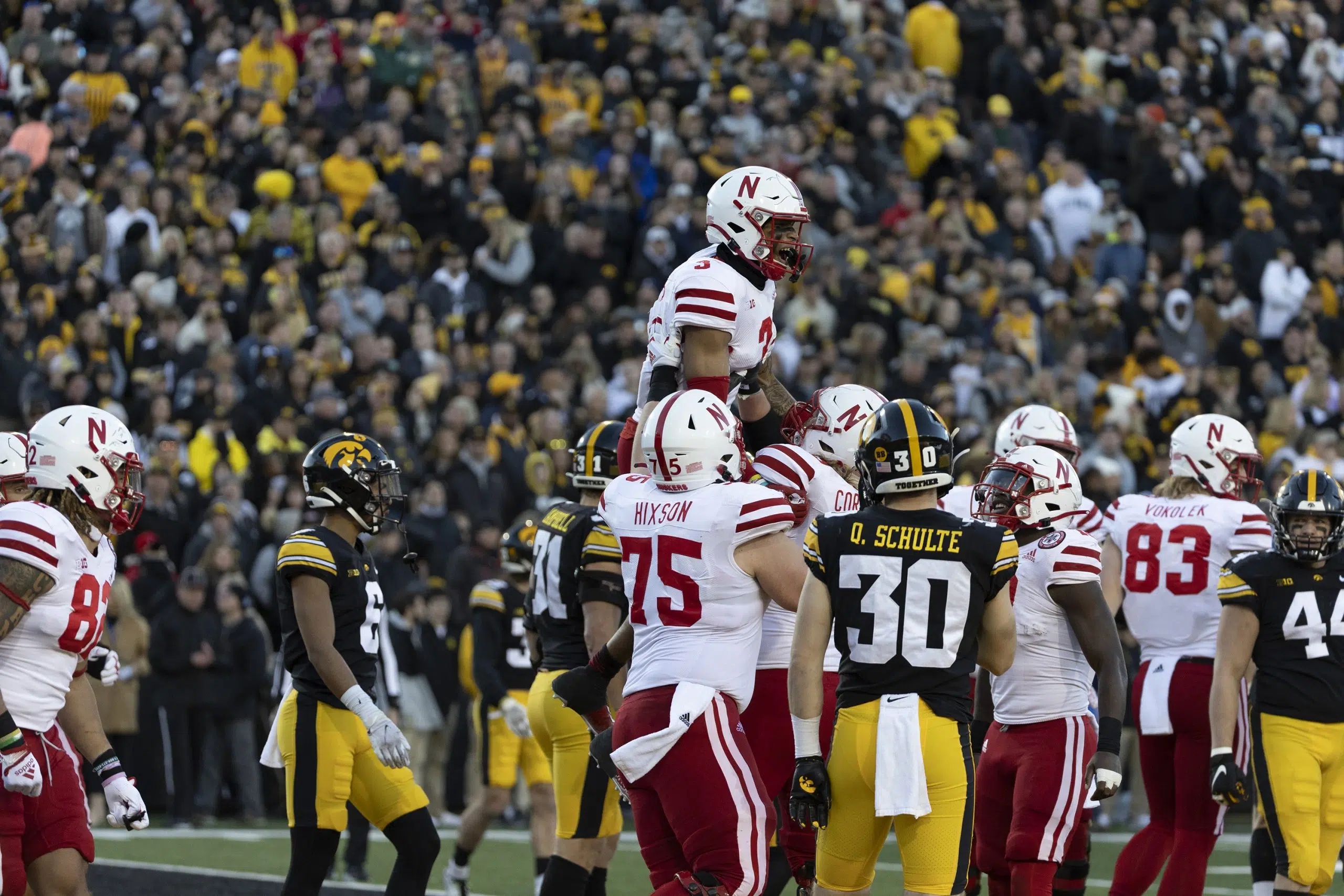 Nebraska Shocks Iowa On Black Friday B107 3 Lincoln S 1 At Work   Nebraska Courtesy Photo At Iowa Scaled 