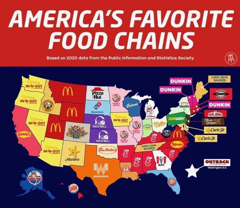 Favorite Fast Food By State Froggy 98 Today's Best Country!