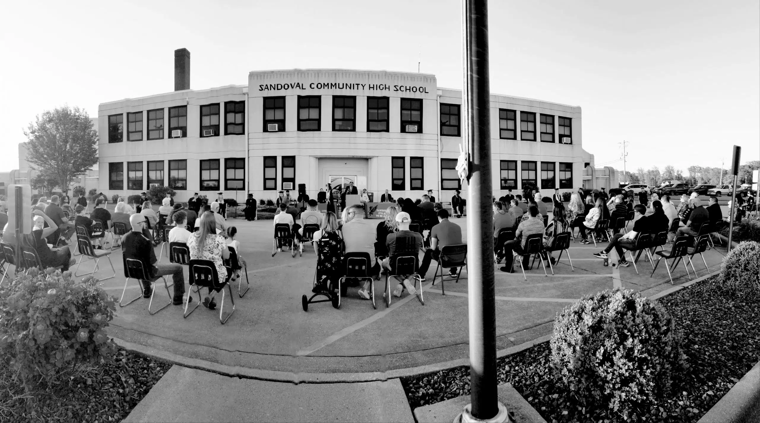 22 Seniors graduate at Sandoval High School South Central Illinois