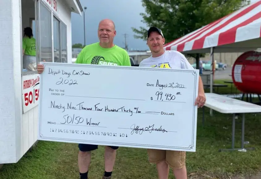 Weather Was No Friend of Amboy Depot Days Sunday Afternoon, But Amboy