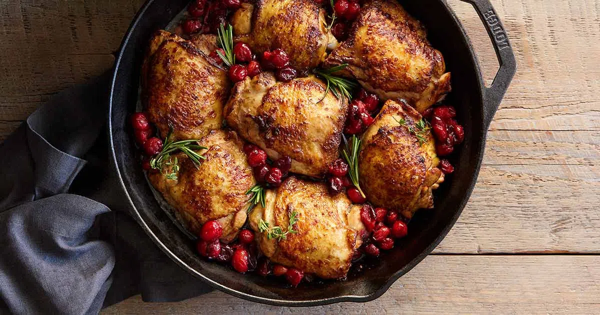 Balsamic Cranberry Roast Chicken Recipe - PureWow