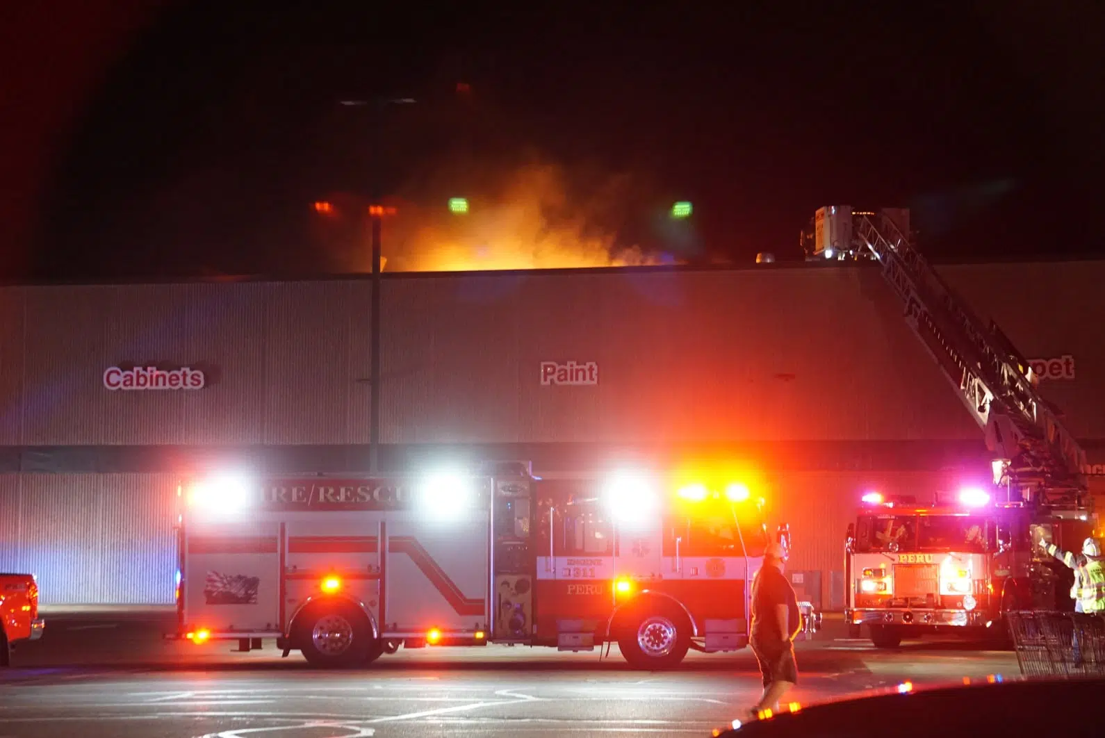 Mayor thinks lightning caused Peru Menards fire The Voice of LaSalle