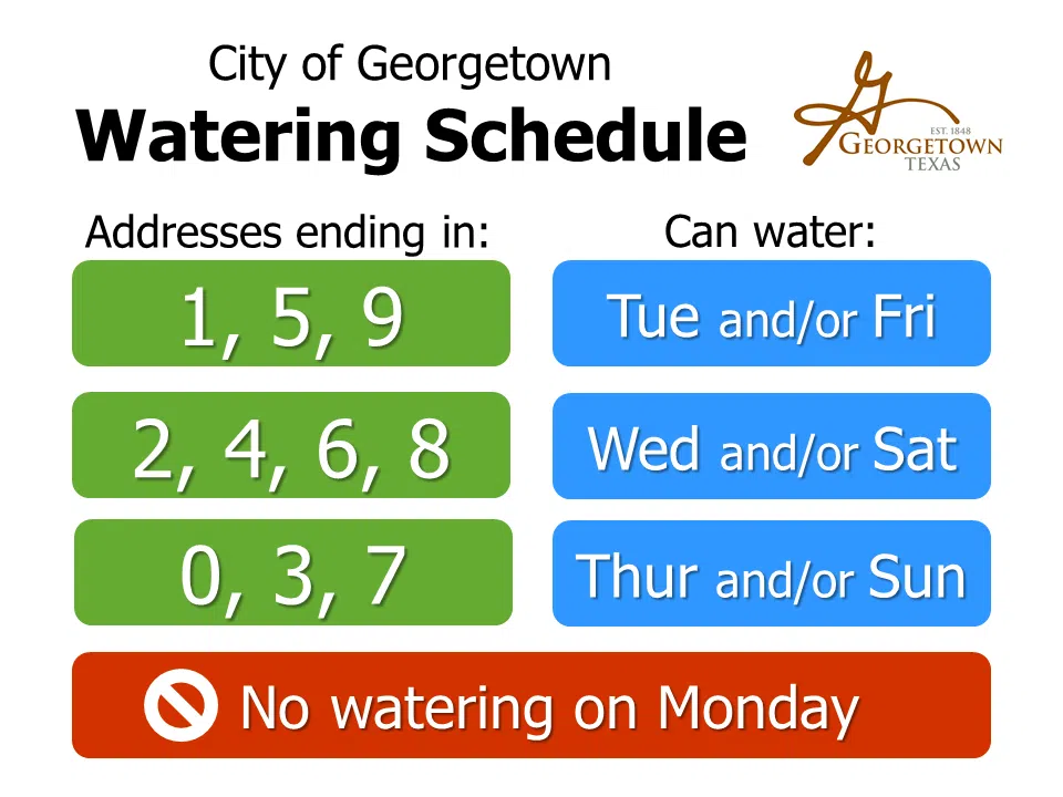 Watering Schedule