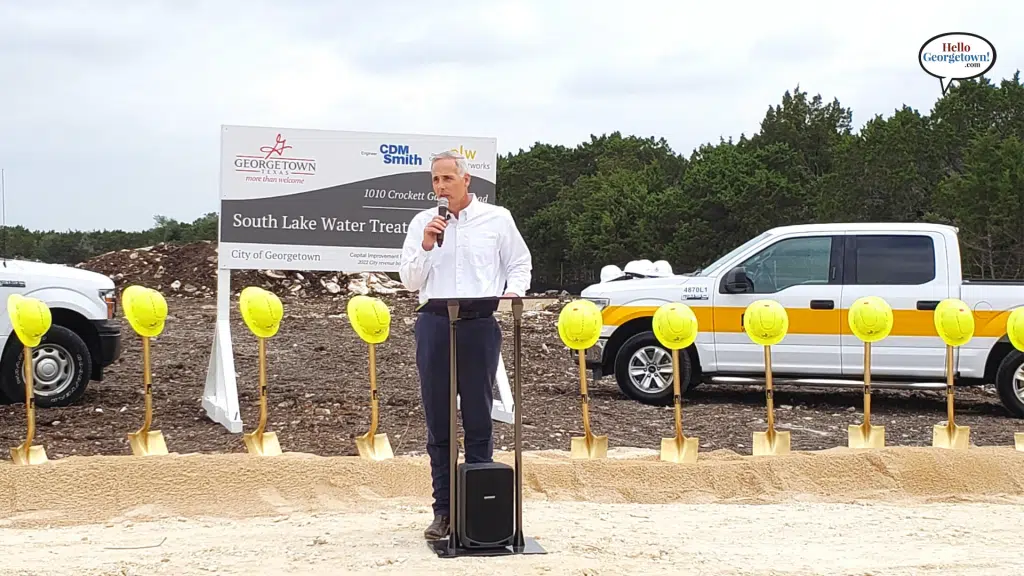 City of Georgetown Breaks Ground on South Lake Water Treatment Plant Georgetown TX 2
