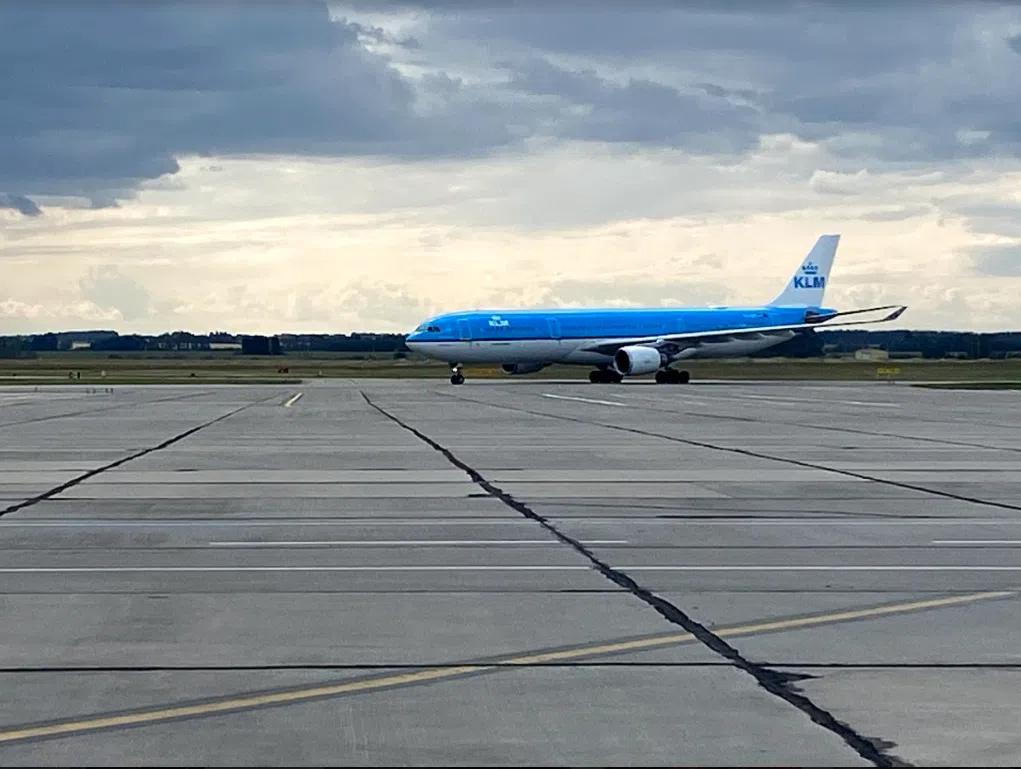 EIA first international flight ParklandNow.ca