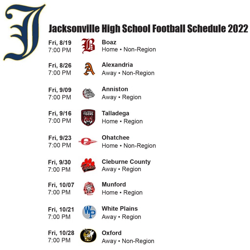Jacksonville Golden Eagles Schedule 95.1 The Mountain