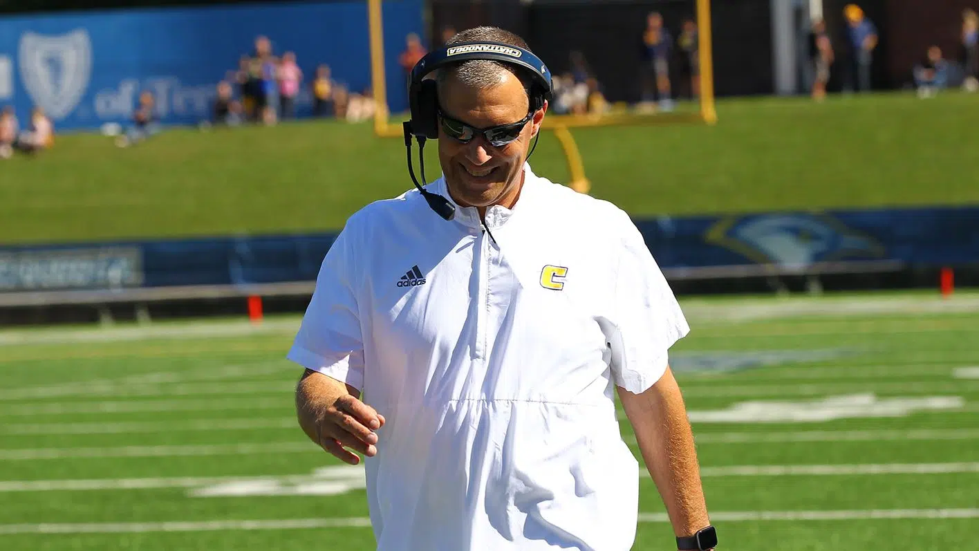 UTC head football coach Rusty Wright reviews 31-0 shutout win over Wofford,  previews Eastern Illinois game | ESPN Chattanooga - WALV FM