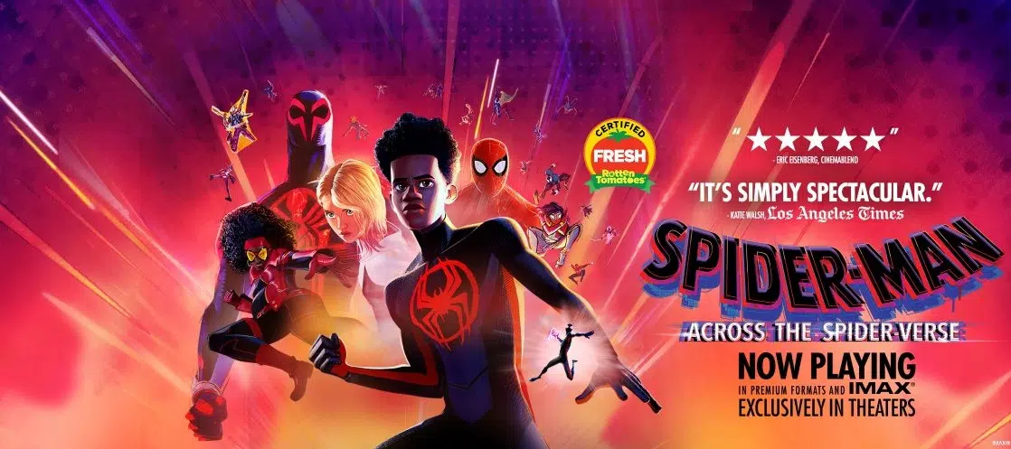 Across the Spider-Verse Rotten Tomatoes score is the second