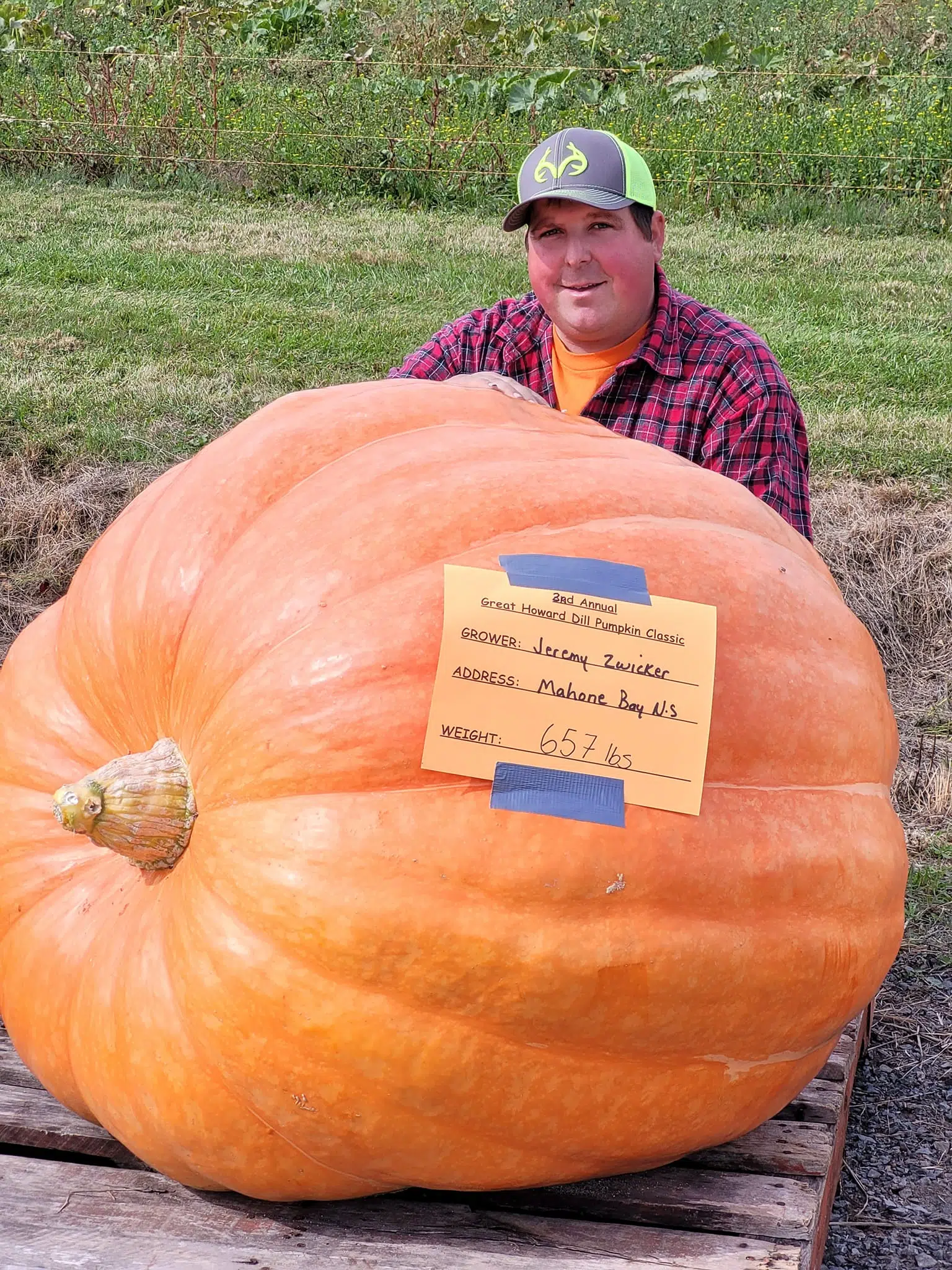 Mahone Bay man claims Howard Dill Award for giant pumpkin Country 100.7