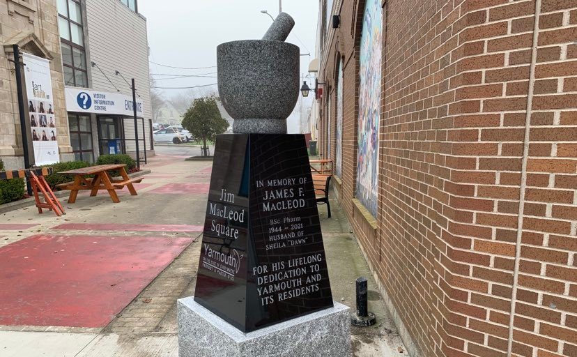 Monument For Jim MacLeod Installed In Yarmouth - Vimarsana News