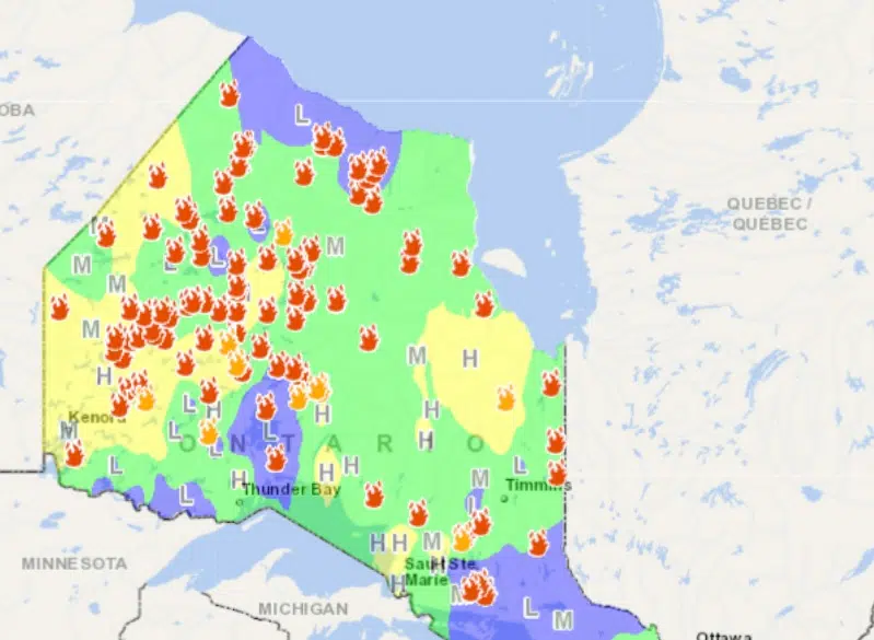 65 forest fires burning in northwestern Ontario CKDR