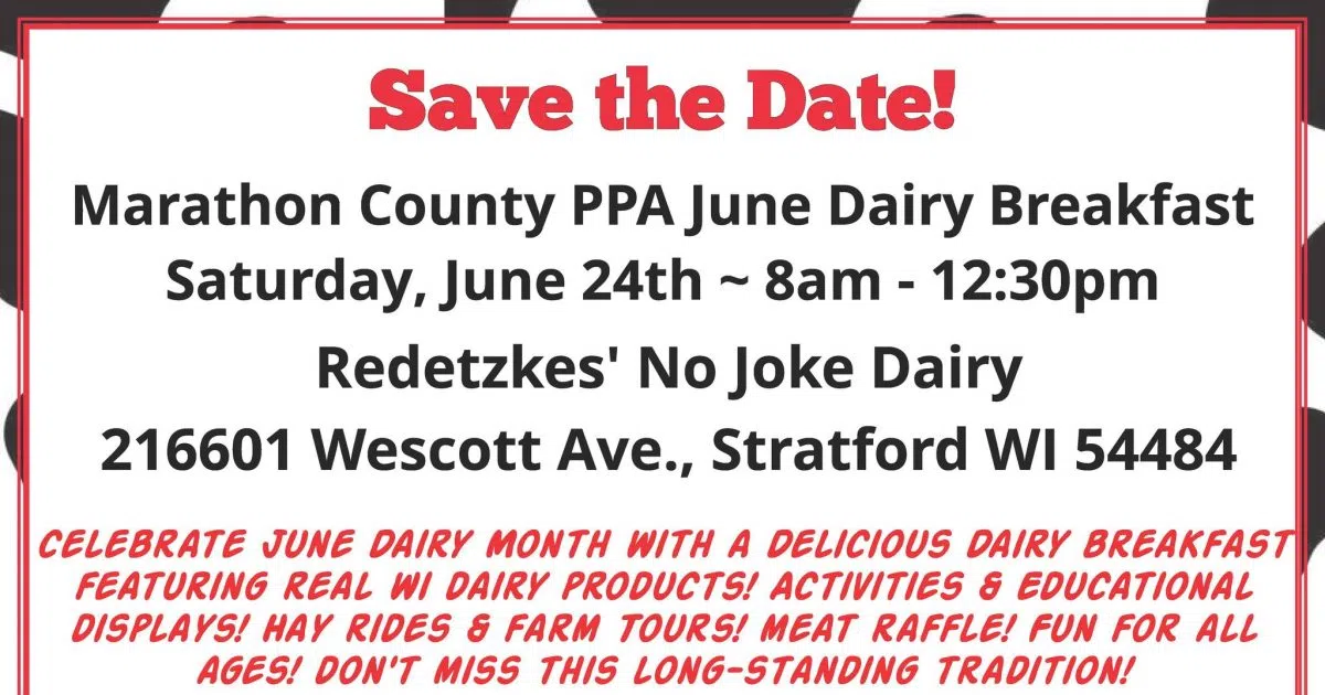 Marathon June Dairy Breakfast! B104.9 Real Country