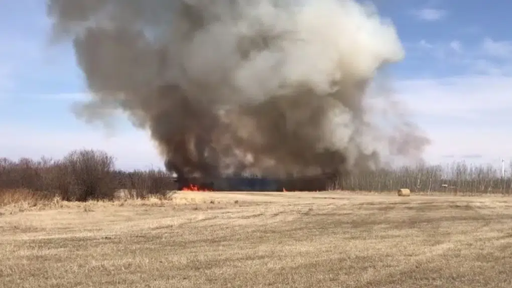 Some homes evacuated in north Edmonton Monday afternoon due to out of