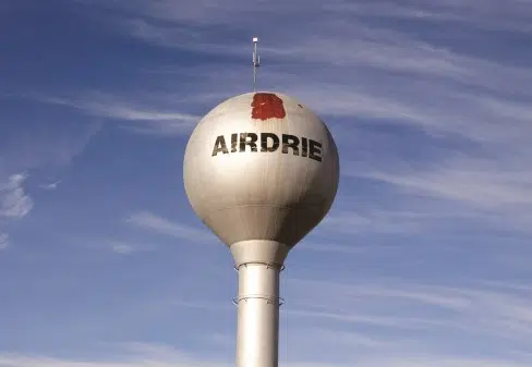 Renovations complete to City of Airdrie water tower | CJWE, Alberta's ...