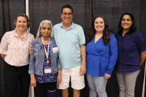 Members of Indigenous Services Canada (Left) Dayan Jongejan, Bhupinder-Dhaliwal-Johal, Jamie Burke, Melanie Hynes, Amelia Ferozdin (Photo Credits - Daniel Barker-Tremblay)