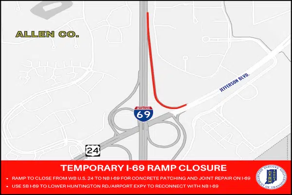 Northbound ramp from Jefferson to 69 to close | B96.9 R&B + Old School